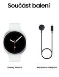 Hodinky Samsung Galaxy Watch 8 40mm LTE, stříbrná