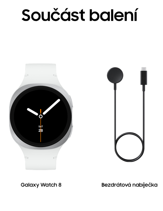 Hodinky Samsung Galaxy Watch 8 40mm LTE, stříbrná