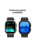 Apple Watch Ultra 2 GPS + Cellular 49mm přírodně titanové pouzdro s přírodně titanovým Milánským tahem S, přírodní titan - Milánský tah S