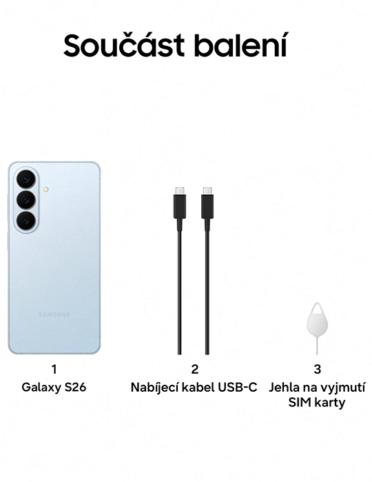 Samsung Galaxy S26 5G 512GB, modrá