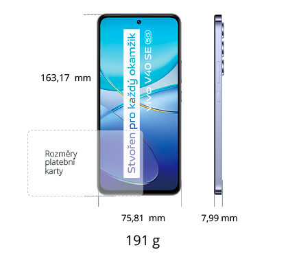 vivo V40 SE 5G 256GB, černá
