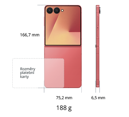 Samsung Galaxy Z Flip7 5G 256GB, modrá