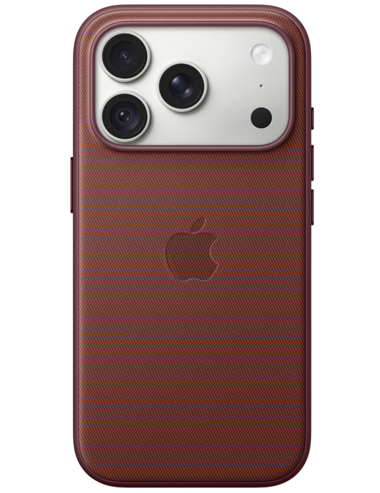 Apple Kryt z tkaniny TechWoven s MagSafe na iPhone 18 Pro, burgundsky červená