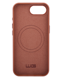 Kryt Leather Frame iPhone 16e/17e, hnědá