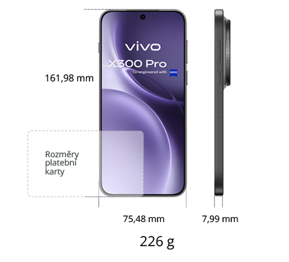 Vivo X300 Pro 5G 512GB, hnědá