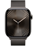 Apple Watch Series 10 GPS + Cellular 46mm břidlicově šedé titanové pouzdro s břidlicově šedým Milánským tahem M/L, břidlicově šedá - Milánský tah M/L