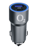O2 nabíječka do auta 38W USB-C + USB-A, černá