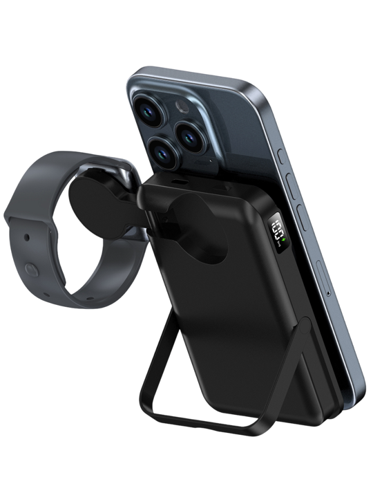 Powerbanka 10000 mAh se slotem na AW Watch, černá