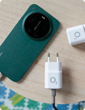 O2 nabíječka 20W USB-C + USB-A, bílá