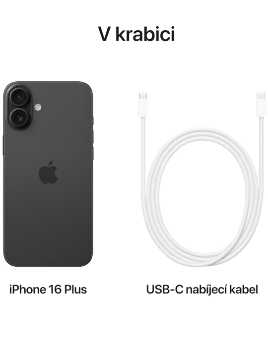 iPhone 16 Plus 256GB 5G, černá