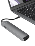 Kabelový HUB USB-C 6v1 s HDMI/Ethernet, vesmírně šedá
