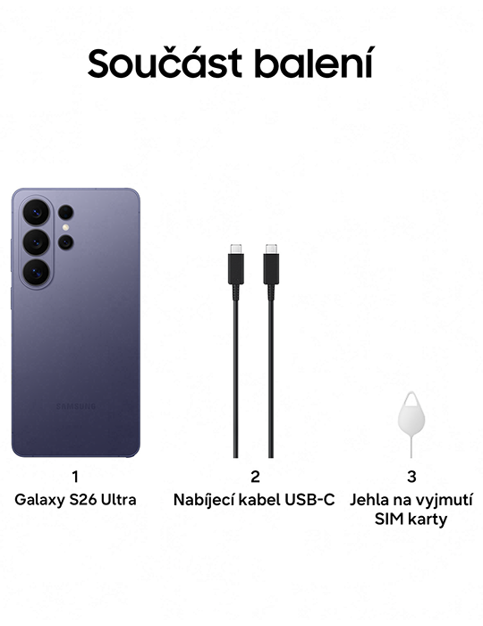 Samsung Galaxy S26 Ultra 5G 1TB, fialová