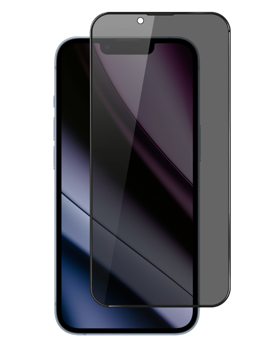 Sklo Epico Privacy 3D DF iPhone 14 Pro Max/15 Plus/16 Plus, Ultra-široké krytí s jednokrokovým aplikátorem proti prachu, čirá
