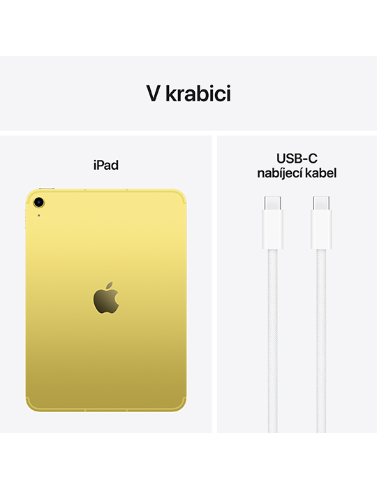 iPad 11 256GB Wi-Fi+Cellular (2025), žlutá
