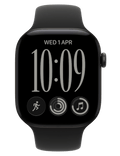 Apple Watch Series 12 GPS + Cellular 42mm, Hliník černý/černý sport řemínek M/L