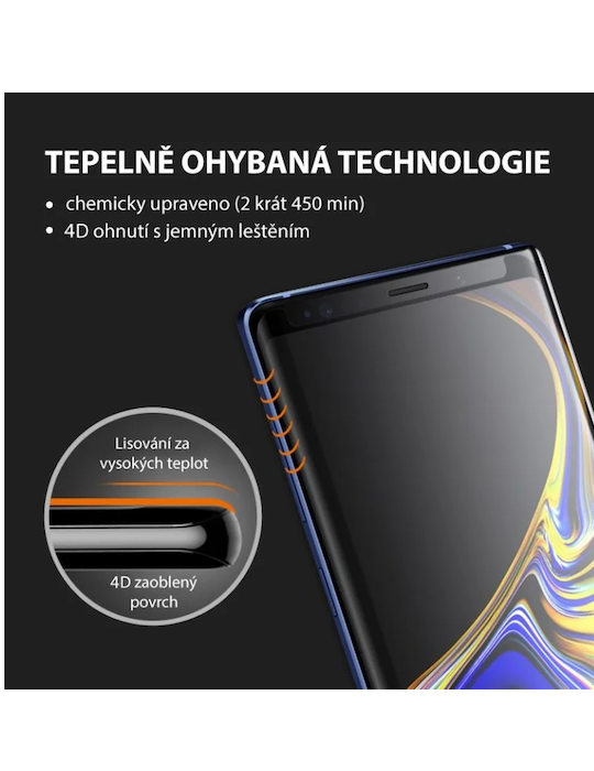 Sklo Motorola Edge 70 Pro 5G, černý okraj