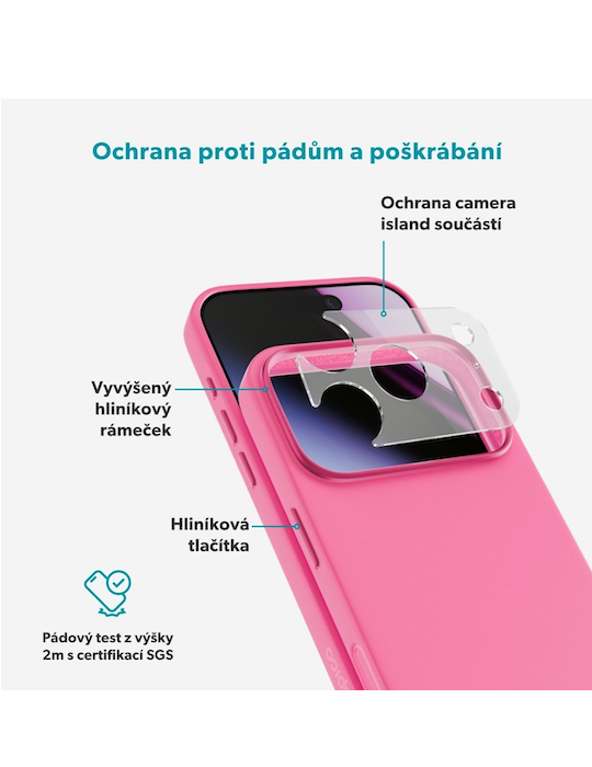 Kryt Epico Silicone Pro Mag+ iPhone 17 Pro Max/18 Pro Max, růžová