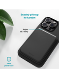 Peněženka Epico Mag+ Leather Wallet, černá