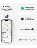 Apple AirTag 2. generace 4ks, bílá
