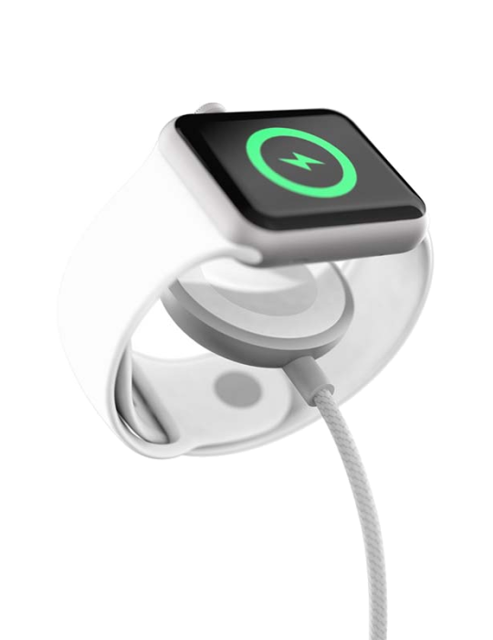Nabíjecí kabel Epico Apple Watch Fast 1,2m, stříbrná