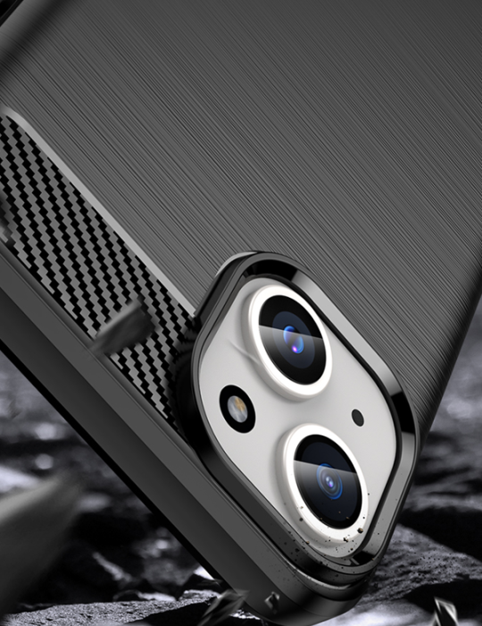 Kryt Carbon Xiaomi Redmi Note 17 5G, černá