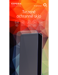Sklo Esperia Samsung Galaxy S25 5G, černý okraj