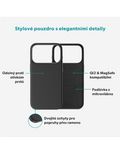 Kryt Epico Silicone Pro Mag+ iPhone 17 Pro/18 Pro, černá