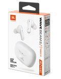 Sluchátka JBL Wave Beam 2, bílá