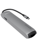 Kabelový HUB USB-C 6v1 s HDMI/Ethernet, vesmírně šedá