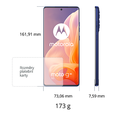 Motorola Moto G85 5G 256GB, modrá