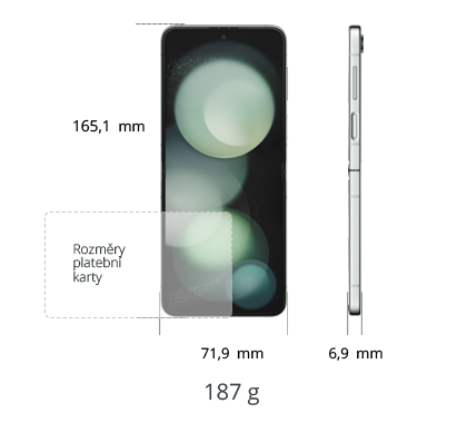 Samsung Galaxy Z Flip5 5G 512GB, zelená