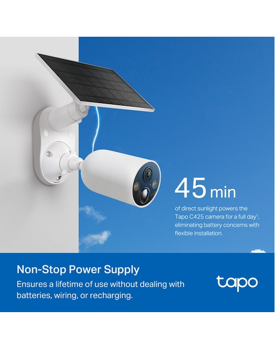 Cloudová kamera se solárním panelem Tapo C425 KIT, bílá