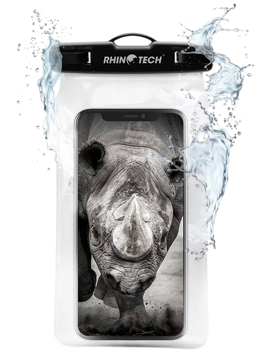 RhinoTech voděodolné pouzdro na mobil 6,9 IPX8, černá