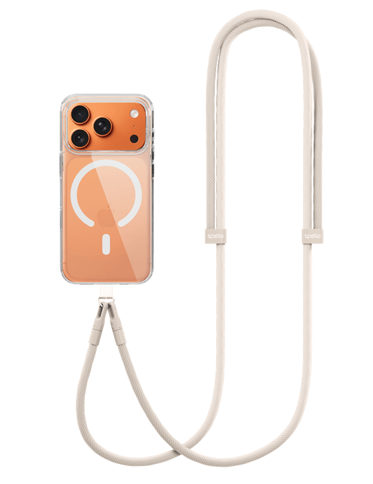 Spello Rope Crossbody Strap, béžová