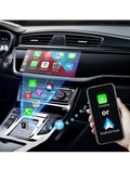 Carlink adapter Swissten pro Apple Carplay a Android Auto USB-A/C, stříbrná