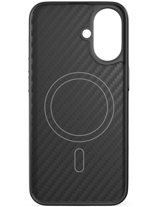 Kryt O2 Aramid iPhone 16, černá