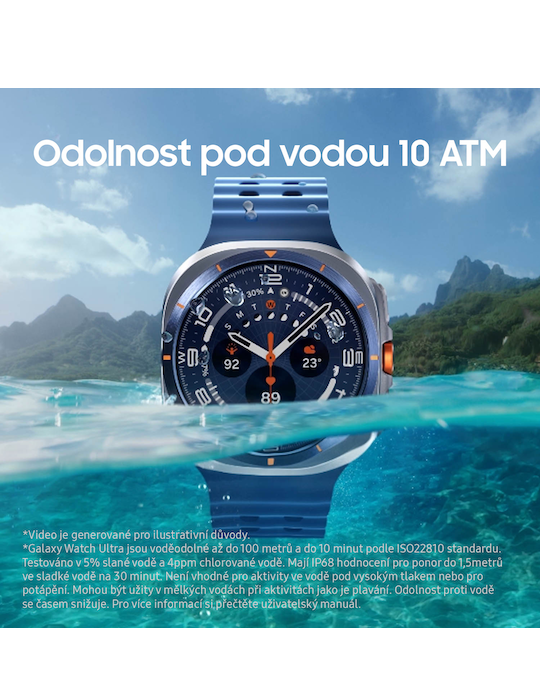 Hodinky Samsung Galaxy Watch Ultra 2025, stříbrná