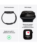 Apple Watch Series 10 GPS + Cellular 46mm břidlicově šedé titanové pouzdro s břidlicově šedým Milánským tahem M/L, břidlicově šedá - Milánský tah M/L