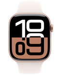 Apple Watch Series 10 GPS + Cellular 42mm, růžově zlatá - světle ruměný sp. ř. S/M