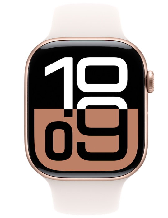 Apple Watch Series 10 GPS + Cellular 42mm, růžově zlatá - světle ruměný sp. ř. S/M
