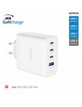Nabíječka Swissten GaN USB-C 100W bílá, bílá