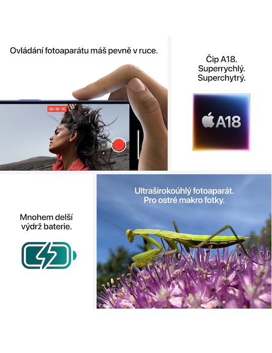 iPhone 16 Plus 128GB 5G, černá