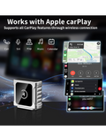 Carlink adapter Swissten pro Apple Carplay a Android Auto USB-A/C, stříbrná