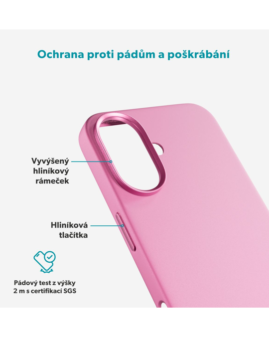 Kryt Epico Silicone Pro Mag+ iPhone 17 Qi2 & Magsafe kompatibilní, růžová