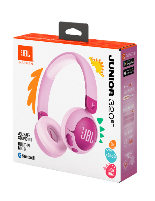 Dětská sluchátka JBL JR320BT, fialová