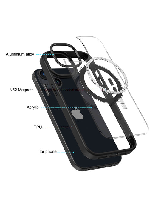 Kryt Iron Eye Magnet Apple iPhone 15, černá