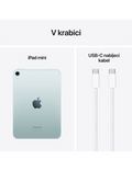 iPad mini 128GB Wi-Fi+Cellular (2024), modrá
