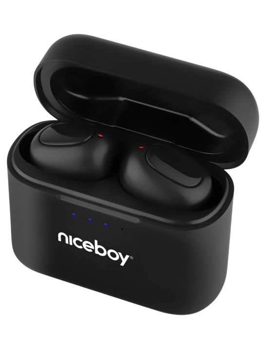 Sluchátka Niceboy podsie 4, černá
