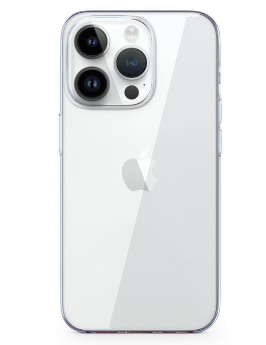 Kryt TPU Apple iPhone 15, čirá