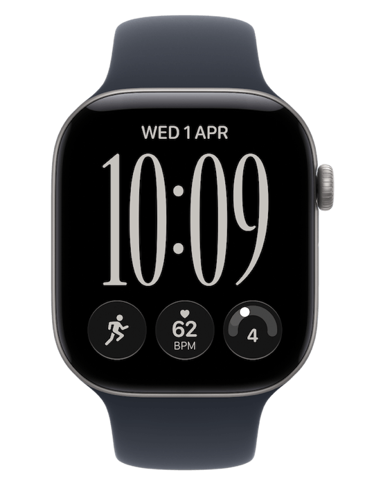 Apple Watch Series 12 GPS + Cellular 42mm, Hliník vesm. šedý/námořn. mod. sport S/M